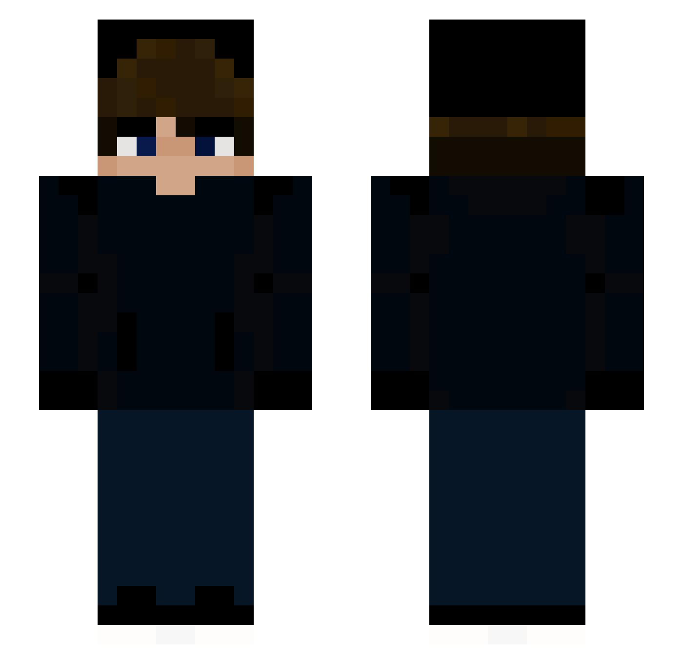 ZzThePvpMasterzZ Minecraft skin, front and back view