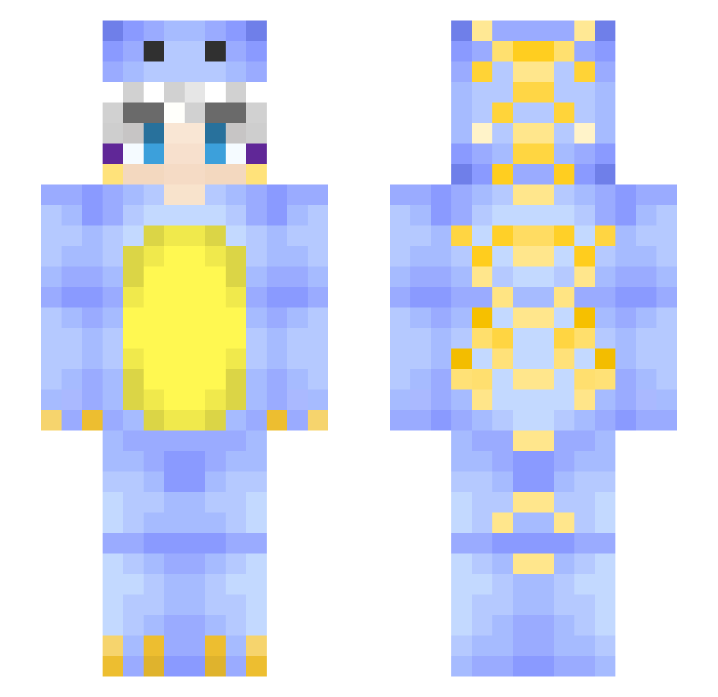 ronkata123 Minecraft skin, front and back view