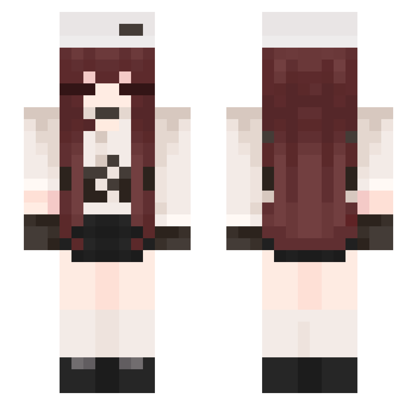 Chihuahua_0001 Minecraft skin, front and back view