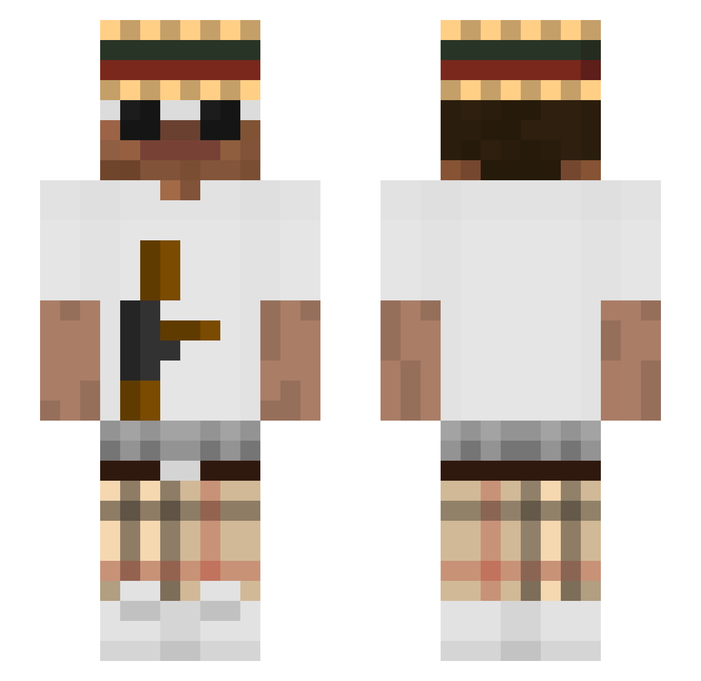 BJTT_ Minecraft skin, front and back view