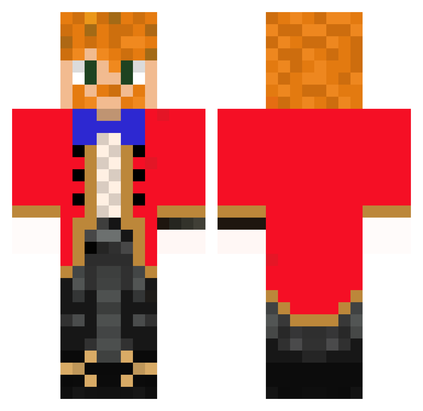 p0op_enjoyer Minecraft skin, front and back view