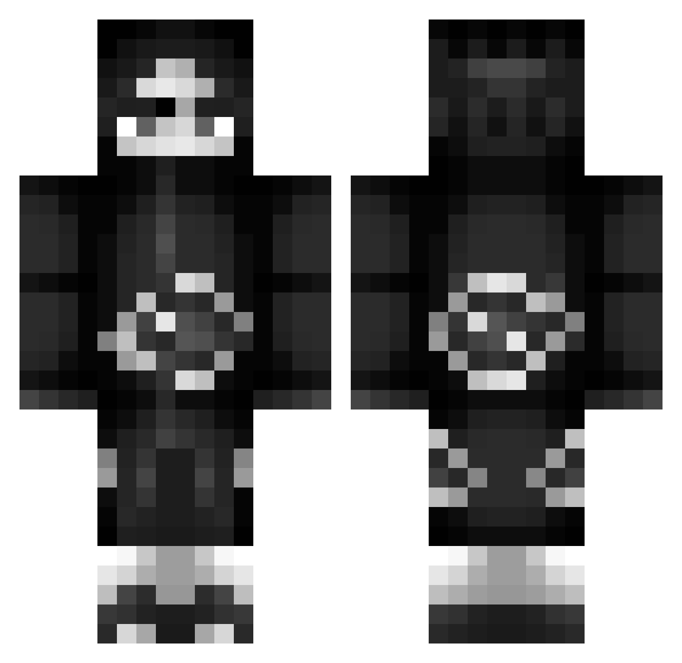 zTill_YT Minecraft skin, front and back view