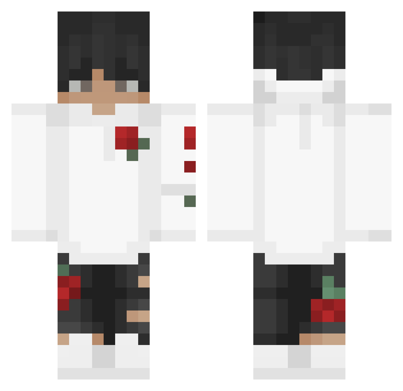 Vit_o Minecraft skin, front and back view