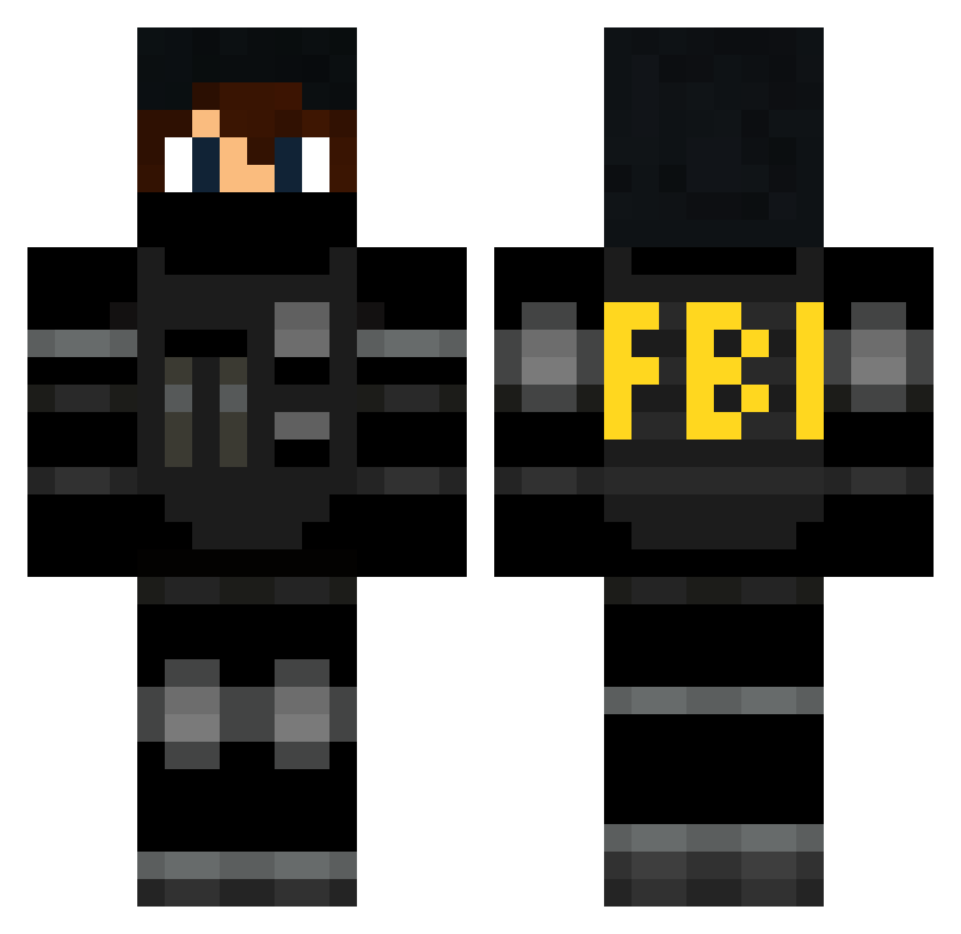 _HerveyIvan_ Minecraft skin, front and back view