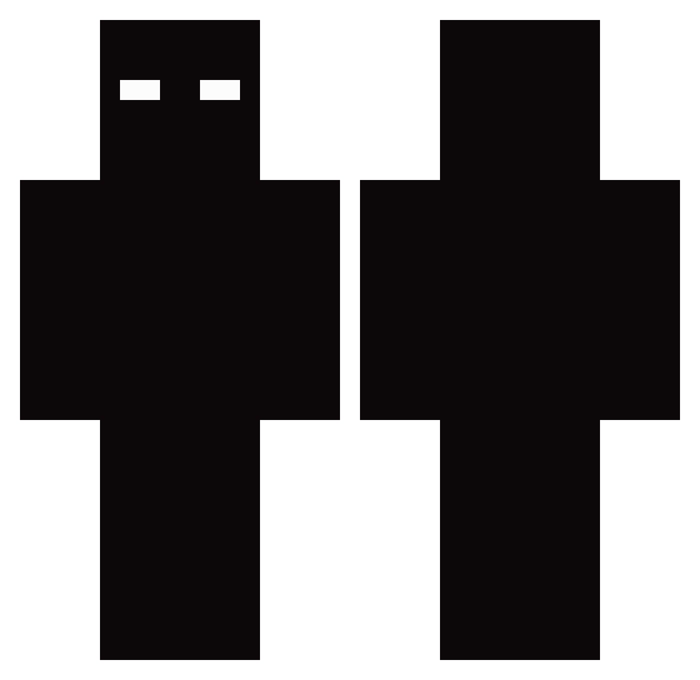 snoekduiker Minecraft skin, front and back view