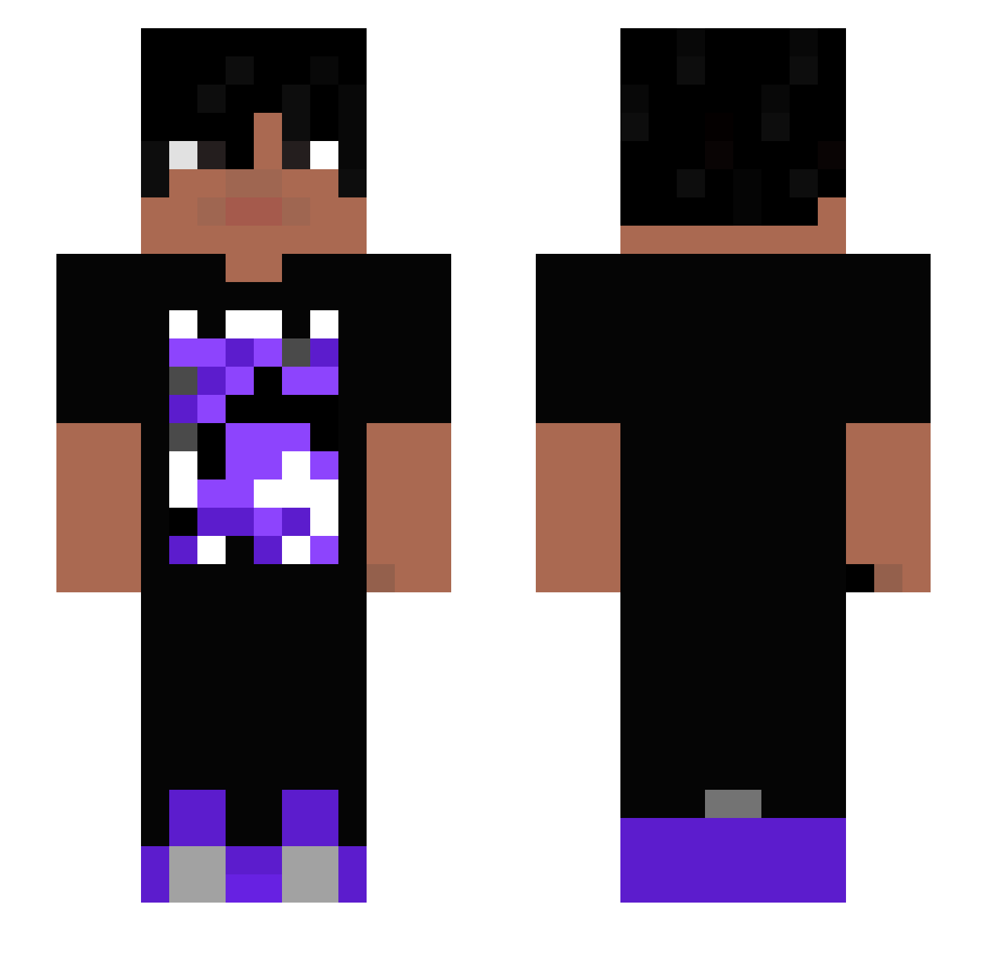 heavybalenci Minecraft skin, front and back view