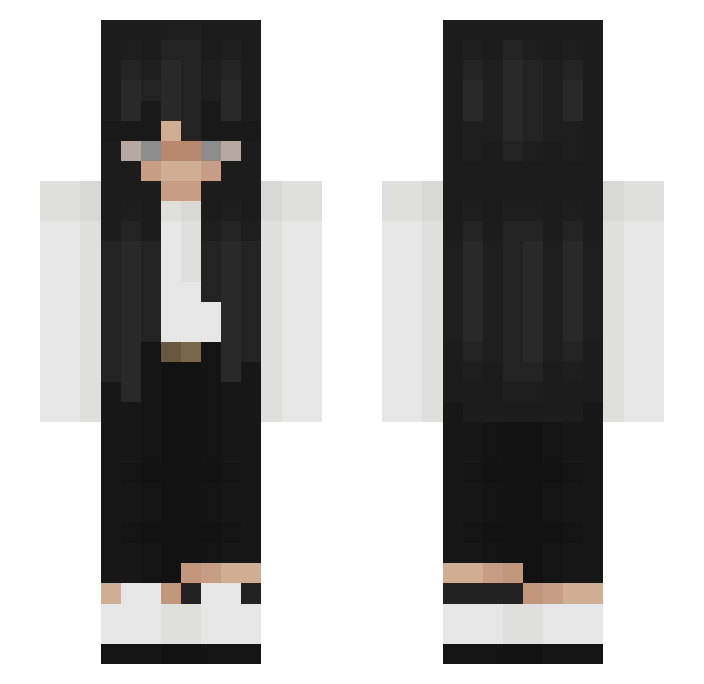ReicheRentnerin Minecraft skin, front and back view