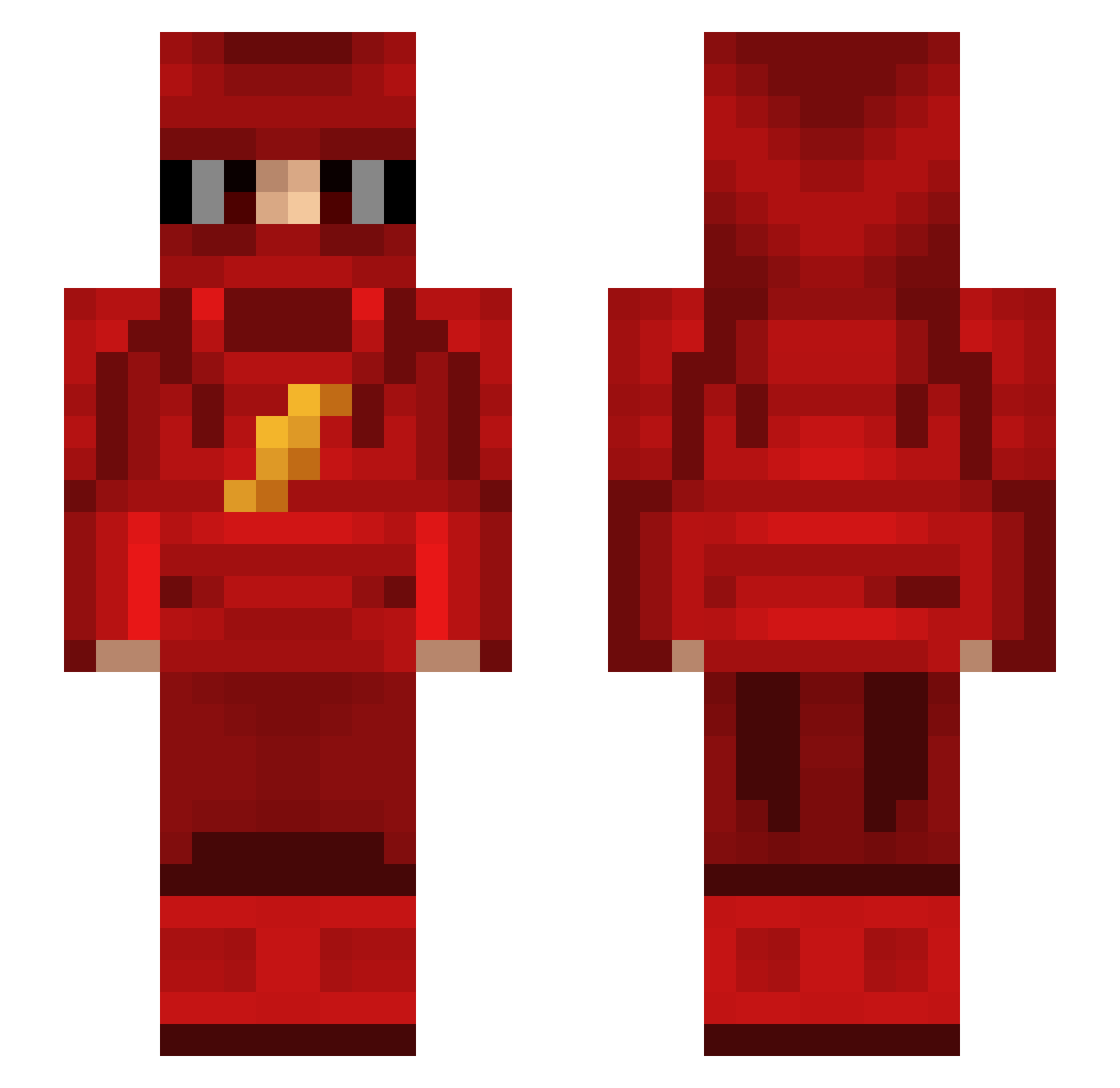 fake_play1108 Minecraft skin, front and back view