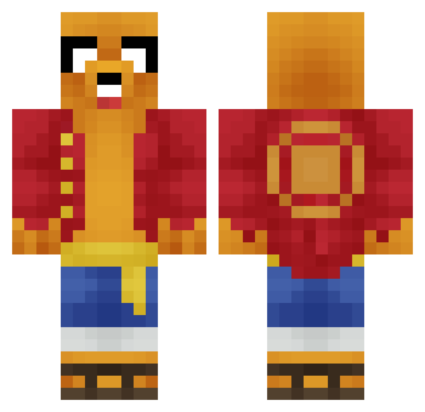 MrCrazy2K_ Minecraft skin, front and back view