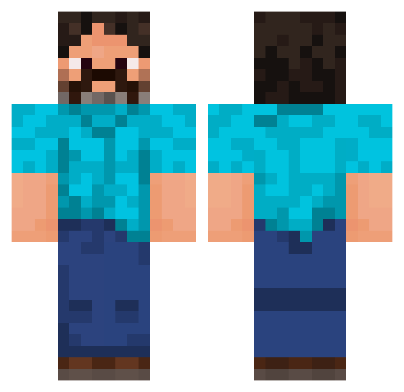 Starbringer4672 Minecraft skin, front and back view