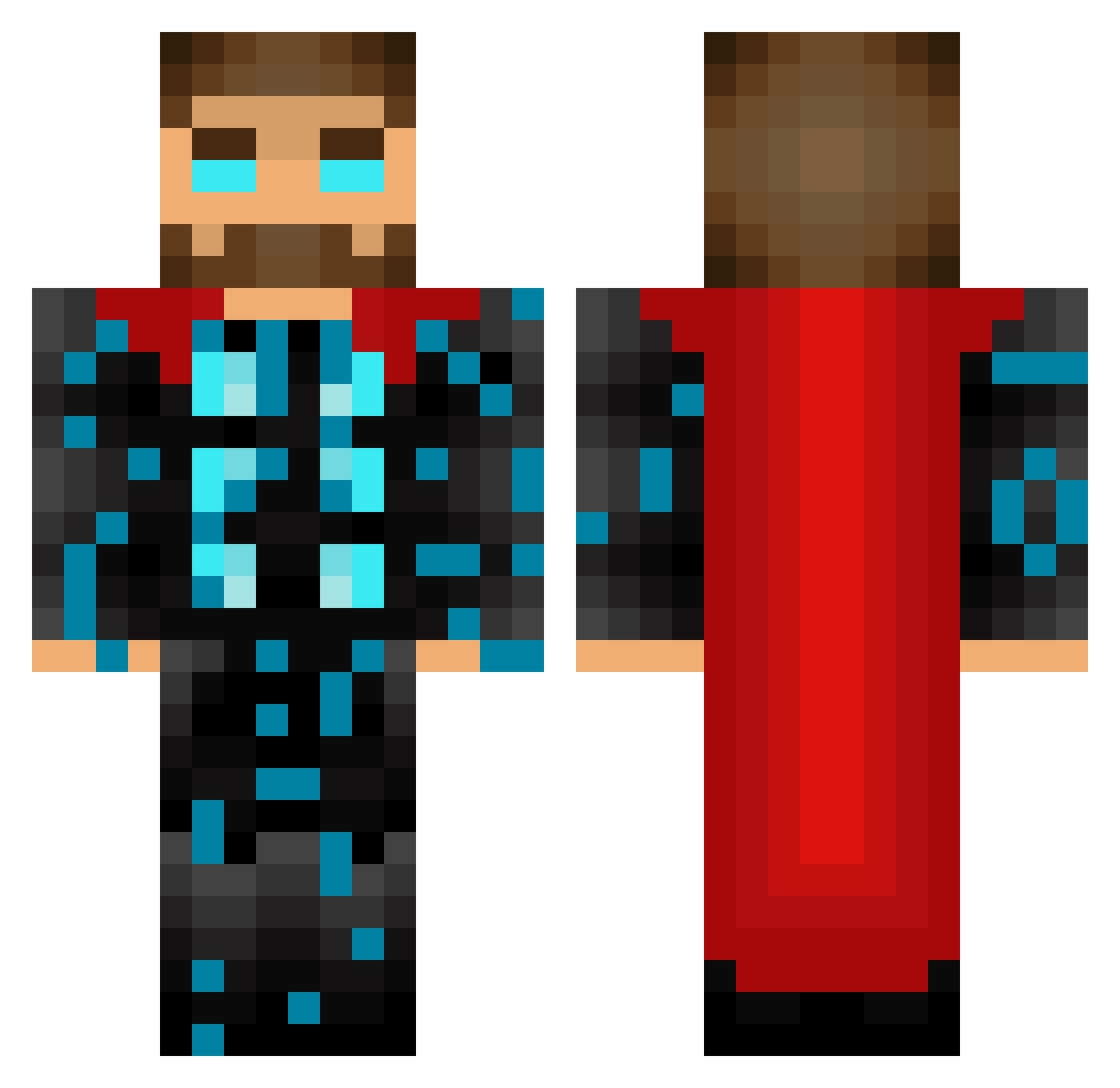 briochedu61 Minecraft skin, front and back view