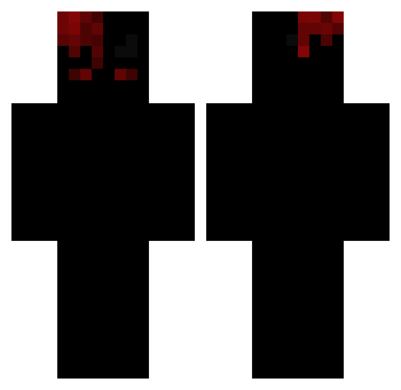 PremiumDaVinci Minecraft skin, front and back view