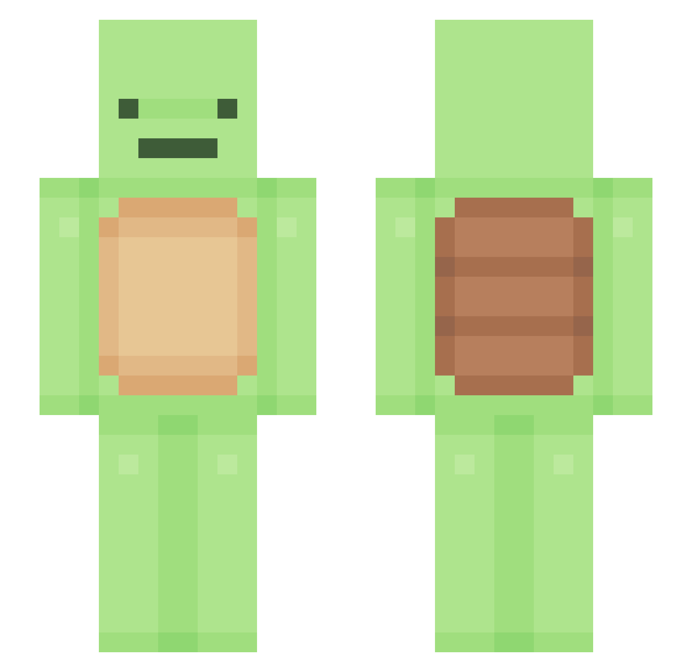 Mungmoongyee Minecraft skin, front and back view