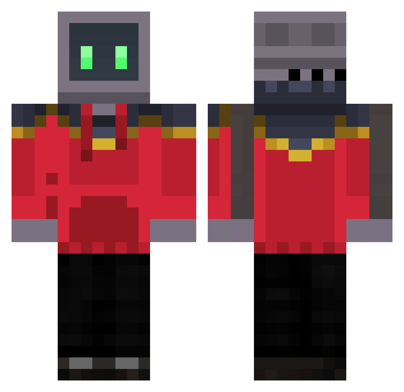 _LeSH_ Minecraft skin, front and back view