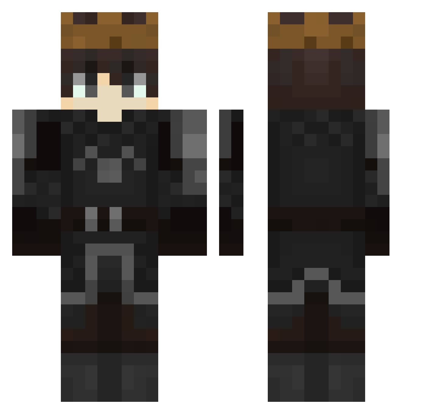 OLunarW Minecraft skin, front and back view