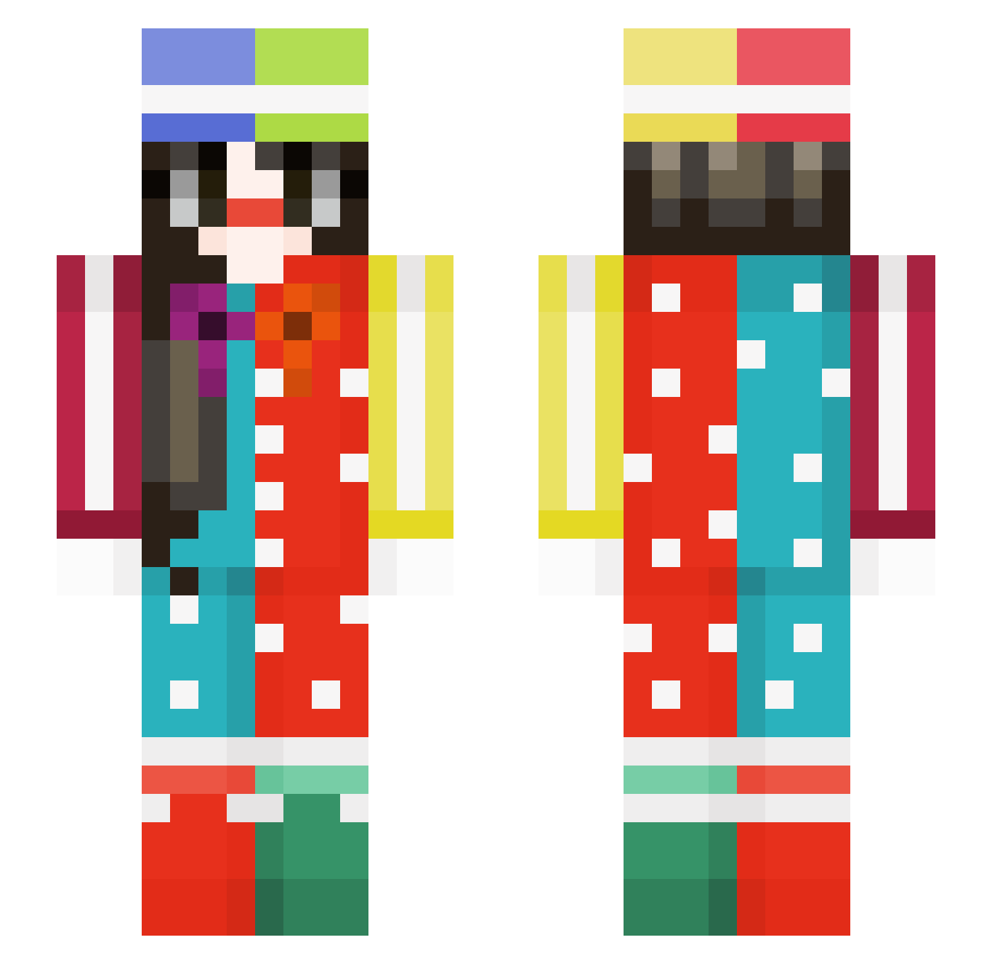 SUPERCHEESE09232 Minecraft skin, front and back view