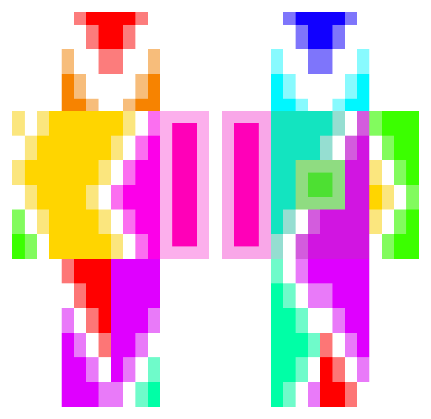 punypine1449 Minecraft skin, front and back view