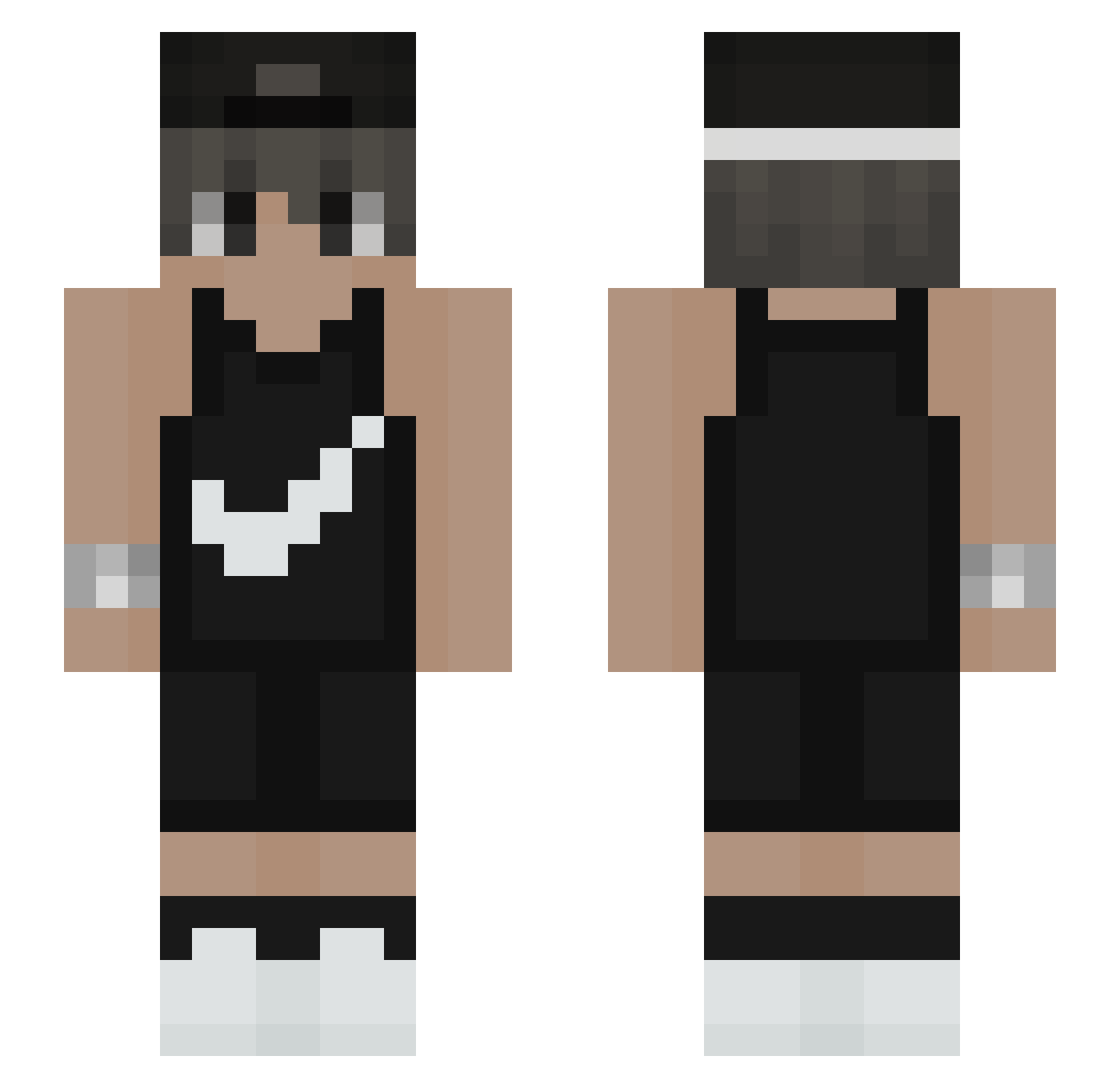 Isomerize Minecraft skin, front and back view