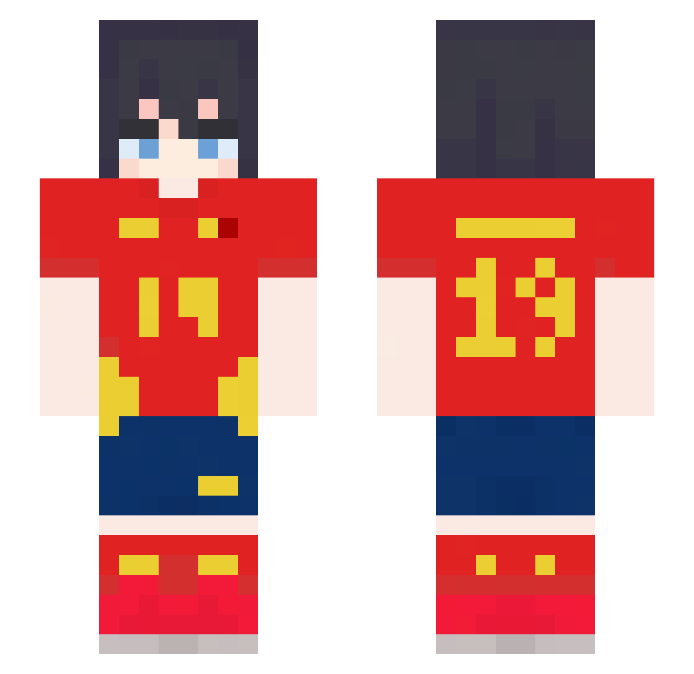 bryanuwu69 Minecraft skin, front and back view