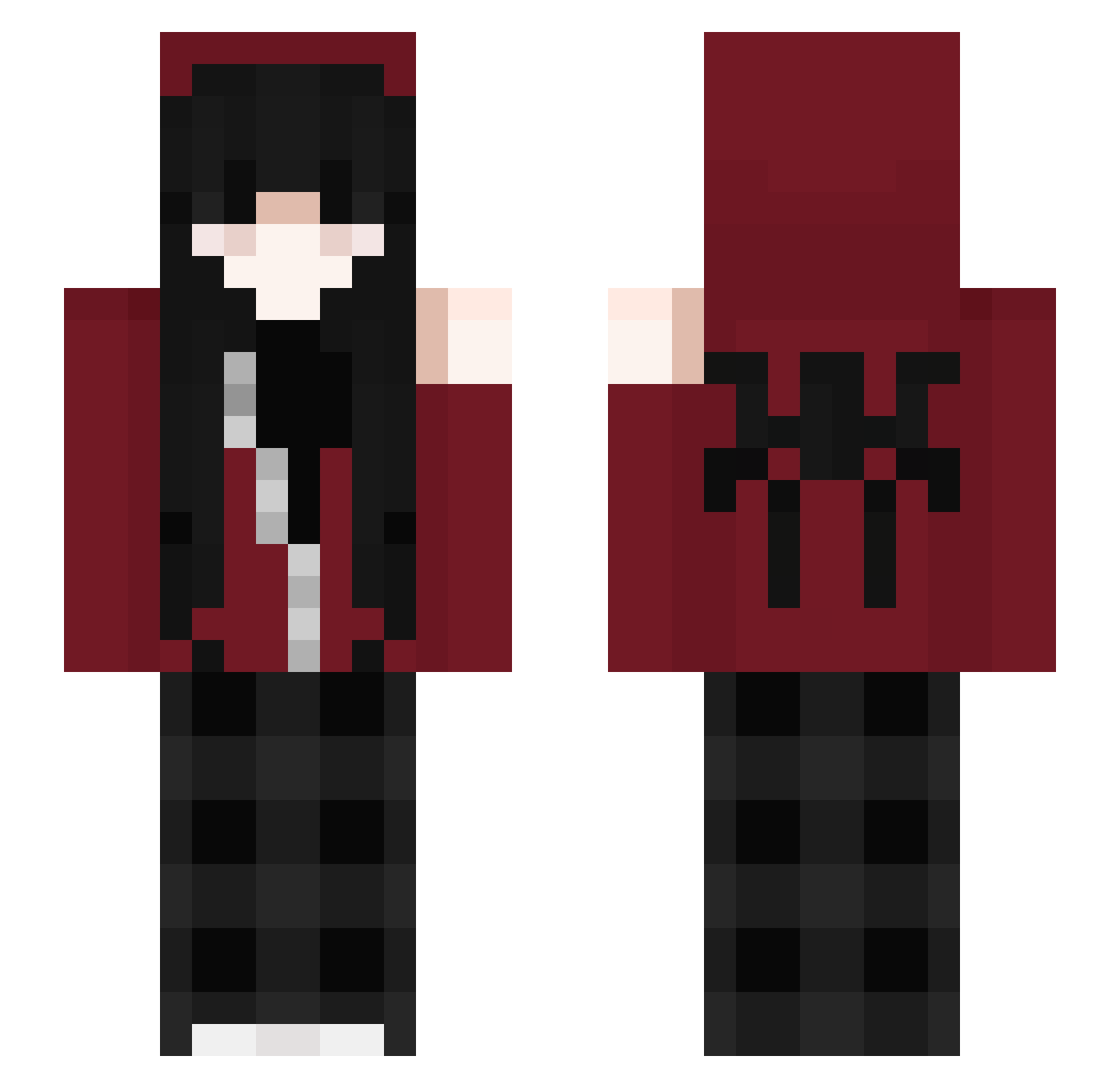 _Daisy_14 Minecraft skin, front and back view