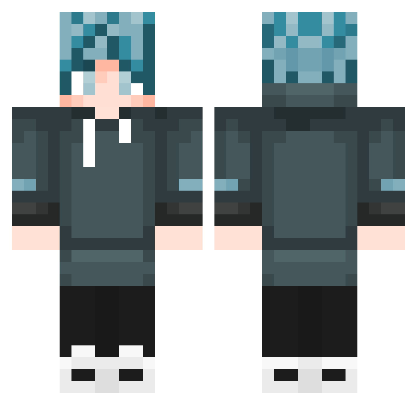 Sunny42_ Minecraft skin, front and back view