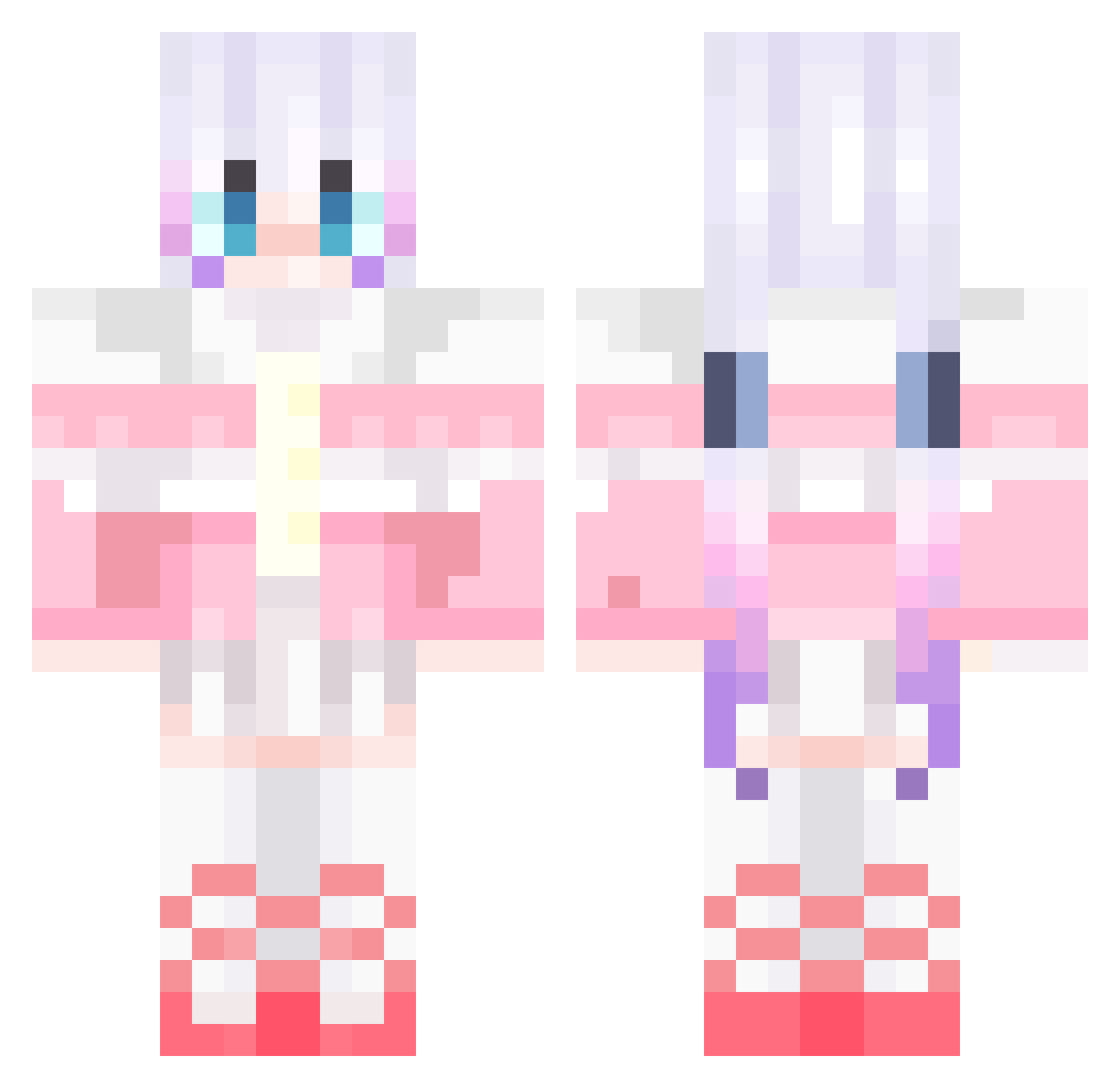 DragonGamer1234 Minecraft skin, front and back view