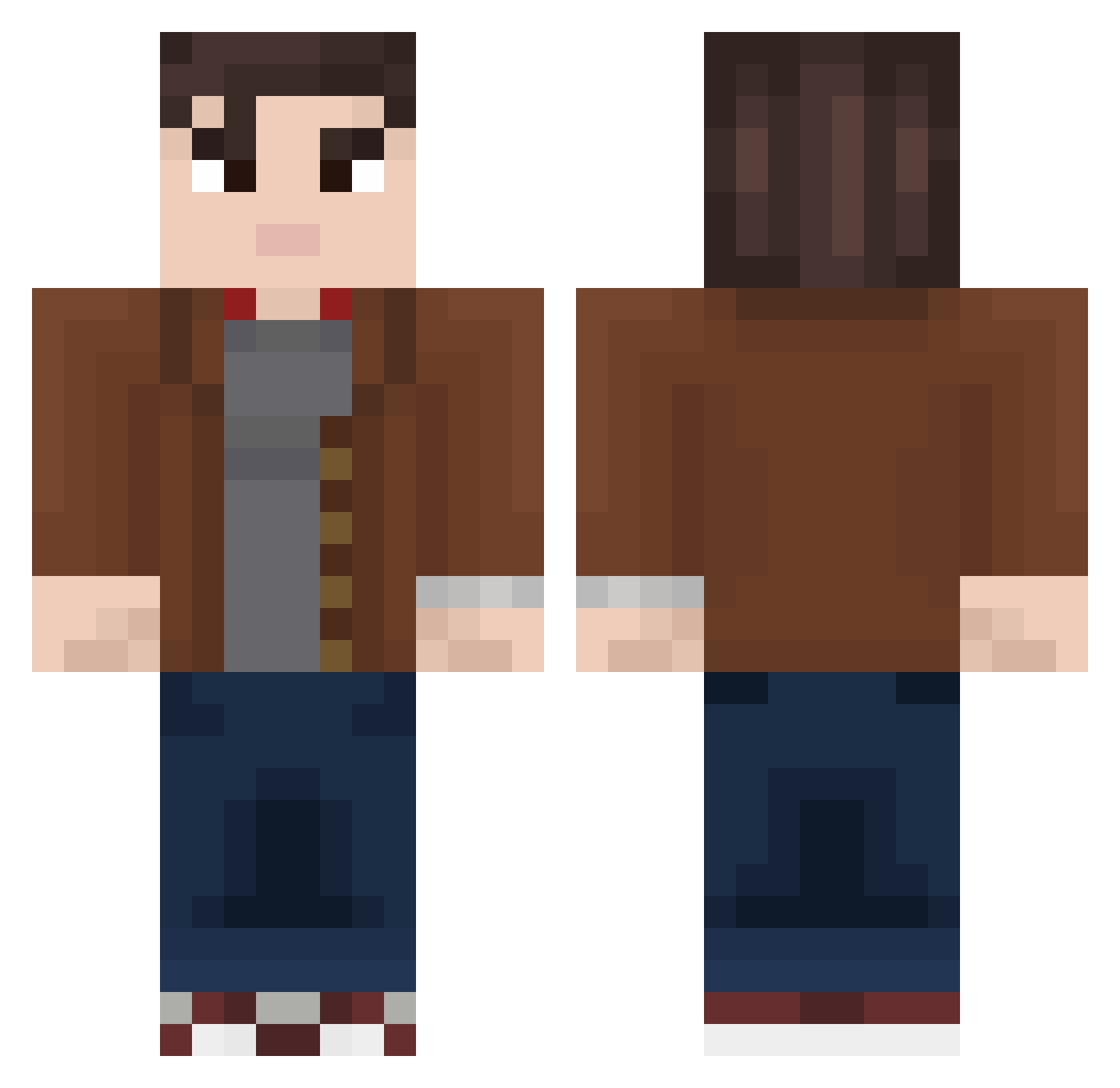 Spark46920 Minecraft skin, front and back view