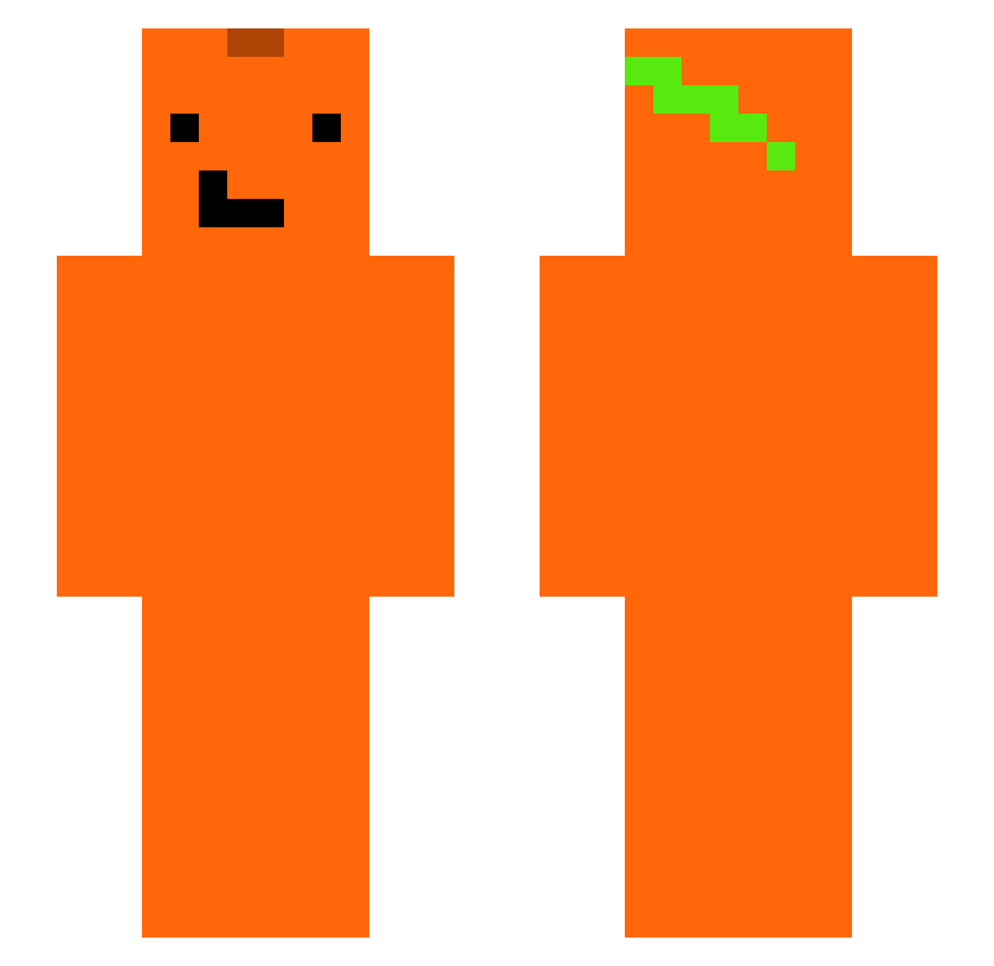 ruzgarmen Minecraft skin, front and back view