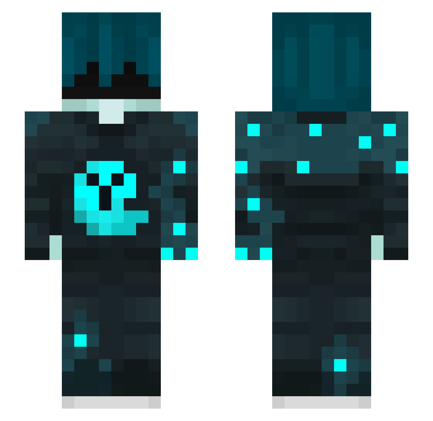 Prime_Hypnotic Minecraft skin, front and back view