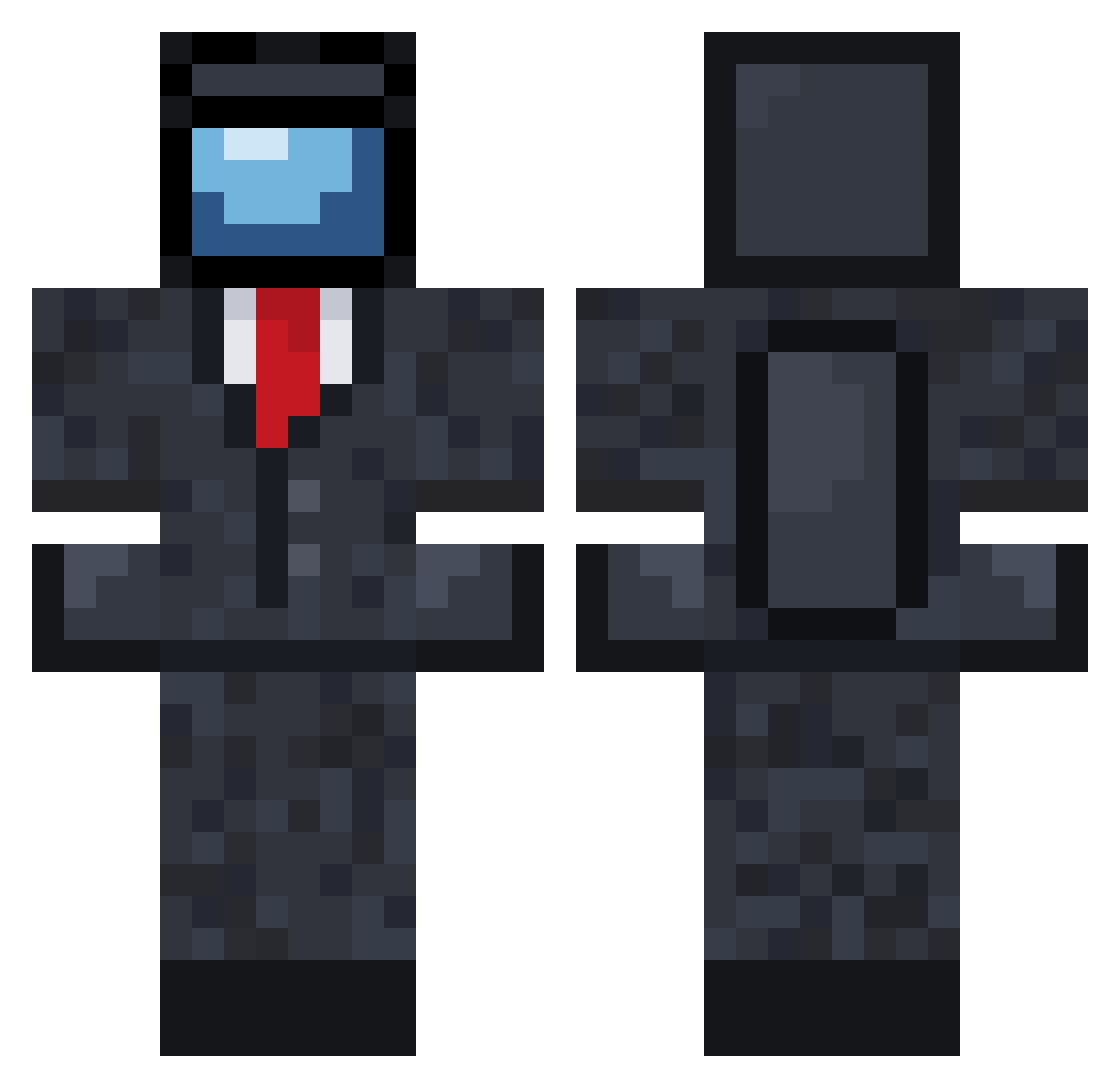 Daddy4Vz_ Minecraft skin, front and back view