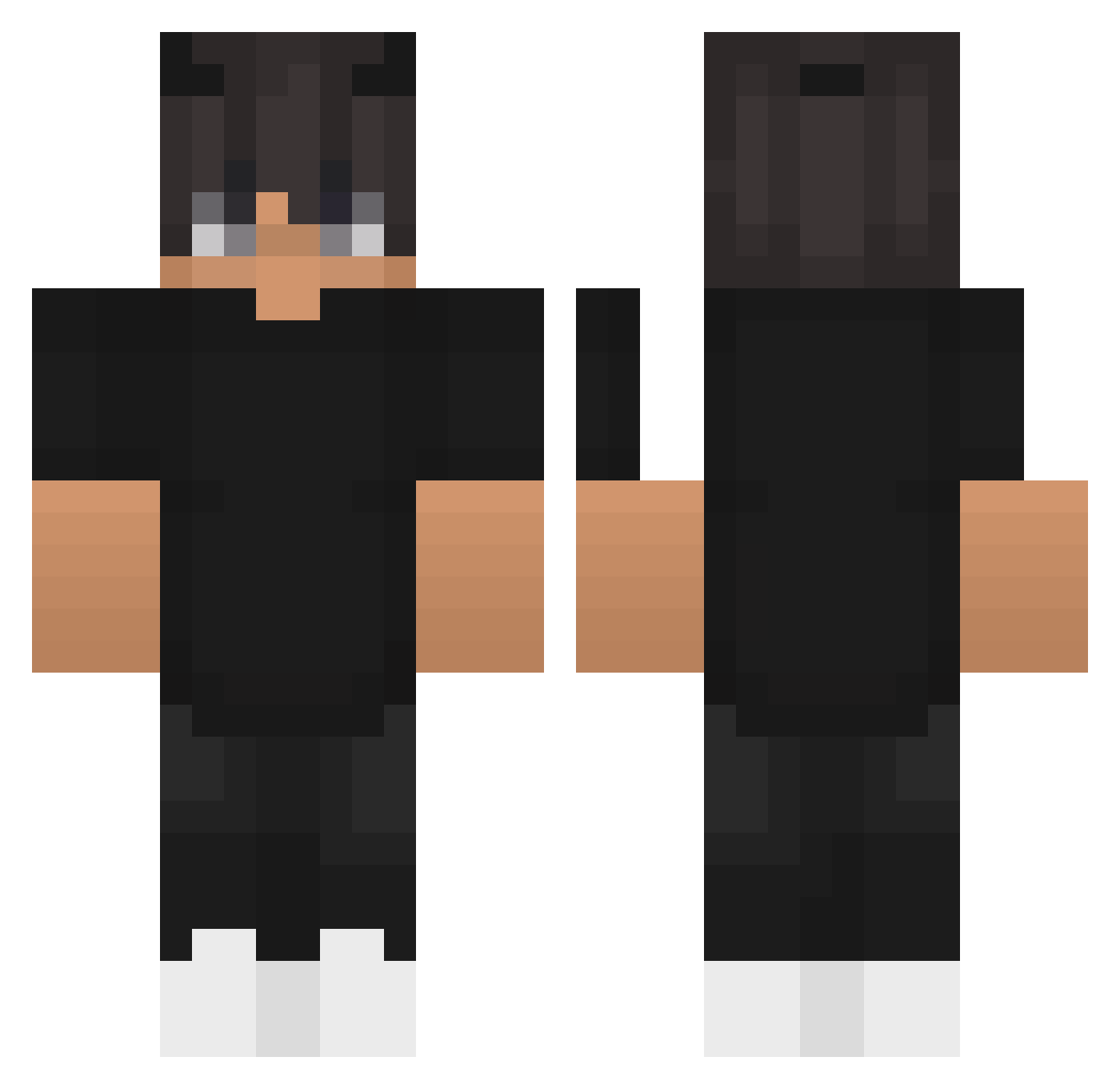 BurakAtesYT Minecraft skin, front and back view