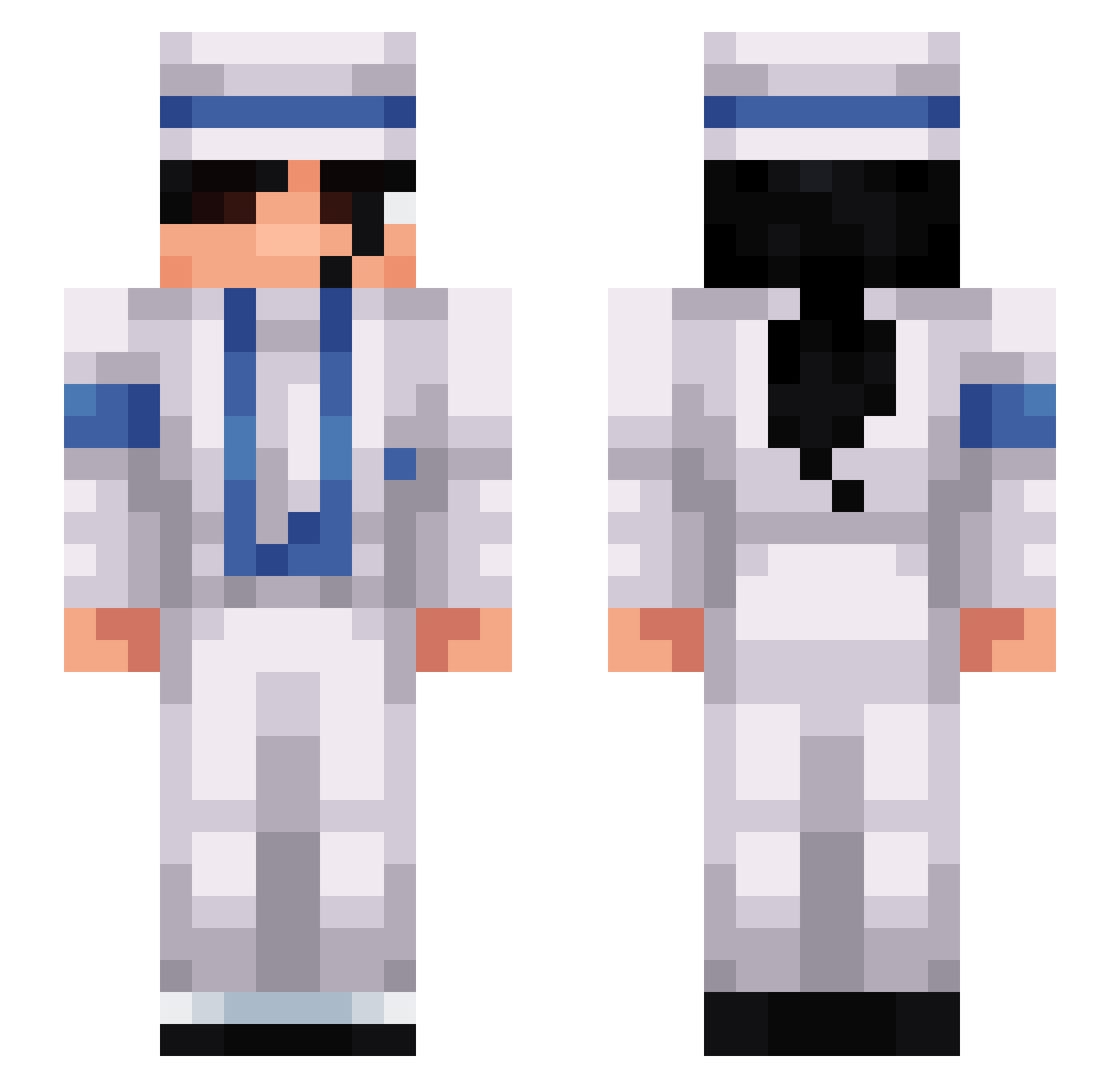 Spidey1903 Minecraft skin, front and back view
