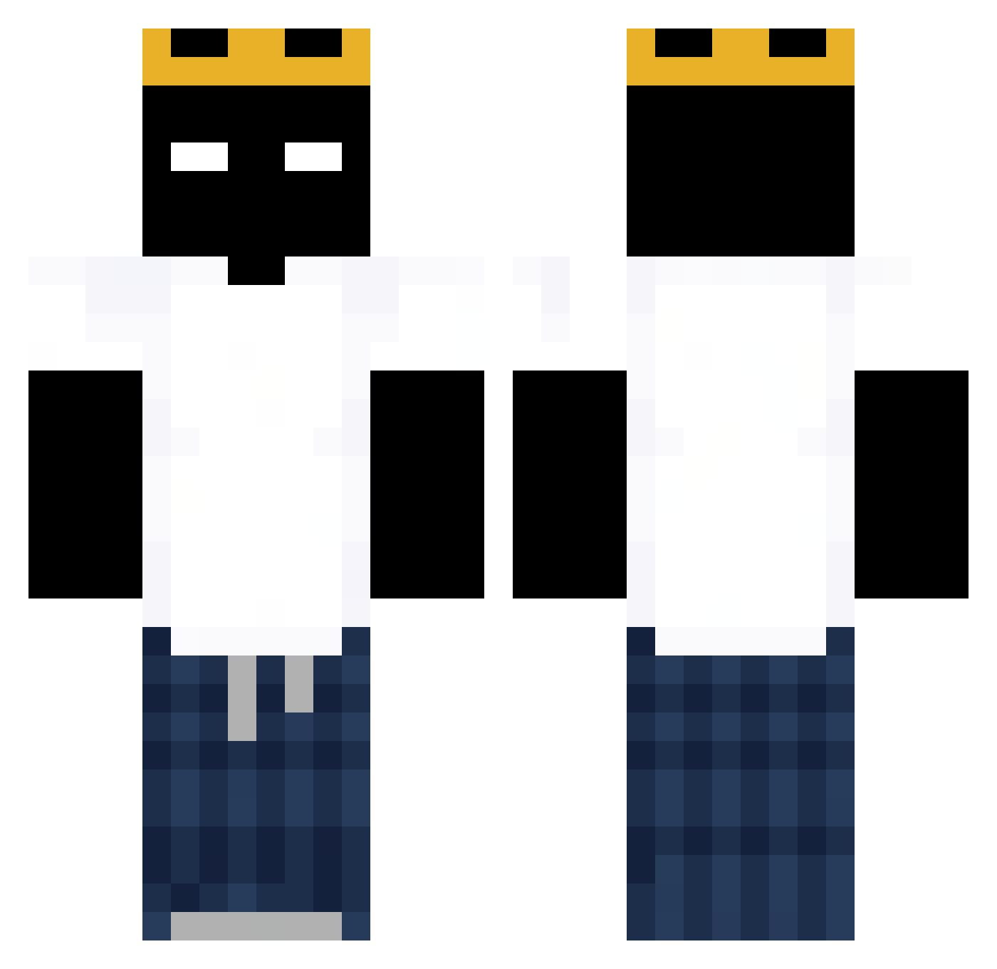 steinzl Minecraft skin, front and back view