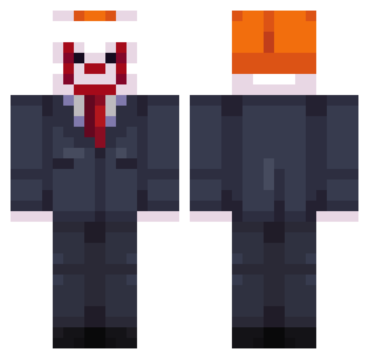 Romulo16799 Minecraft skin, front and back view