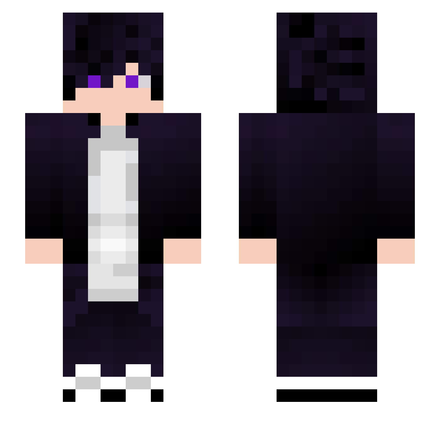 voltyyog Minecraft skin, front and back view