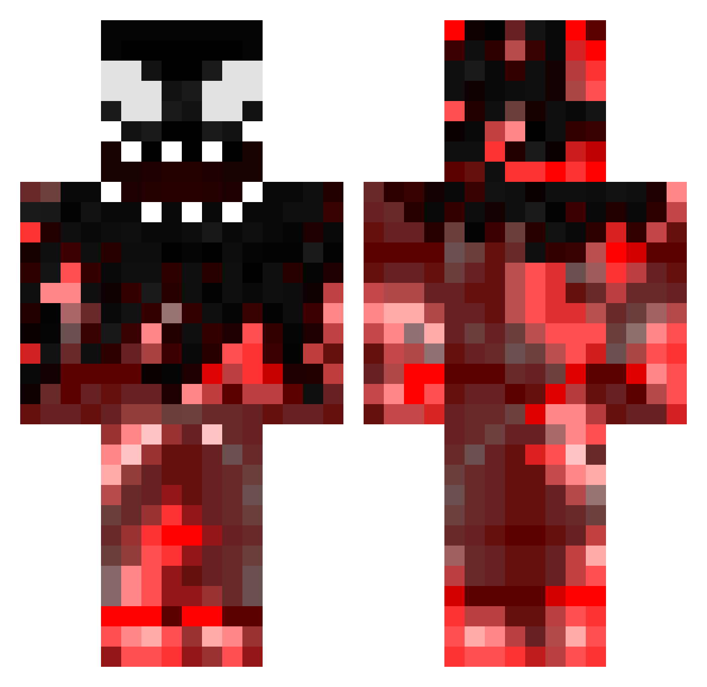 DaStaple Minecraft skin, front and back view
