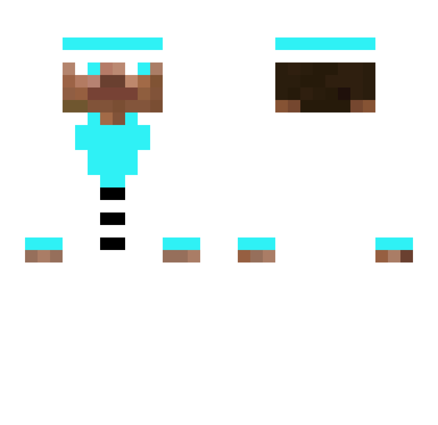 shiswakaj Minecraft skin, front and back view