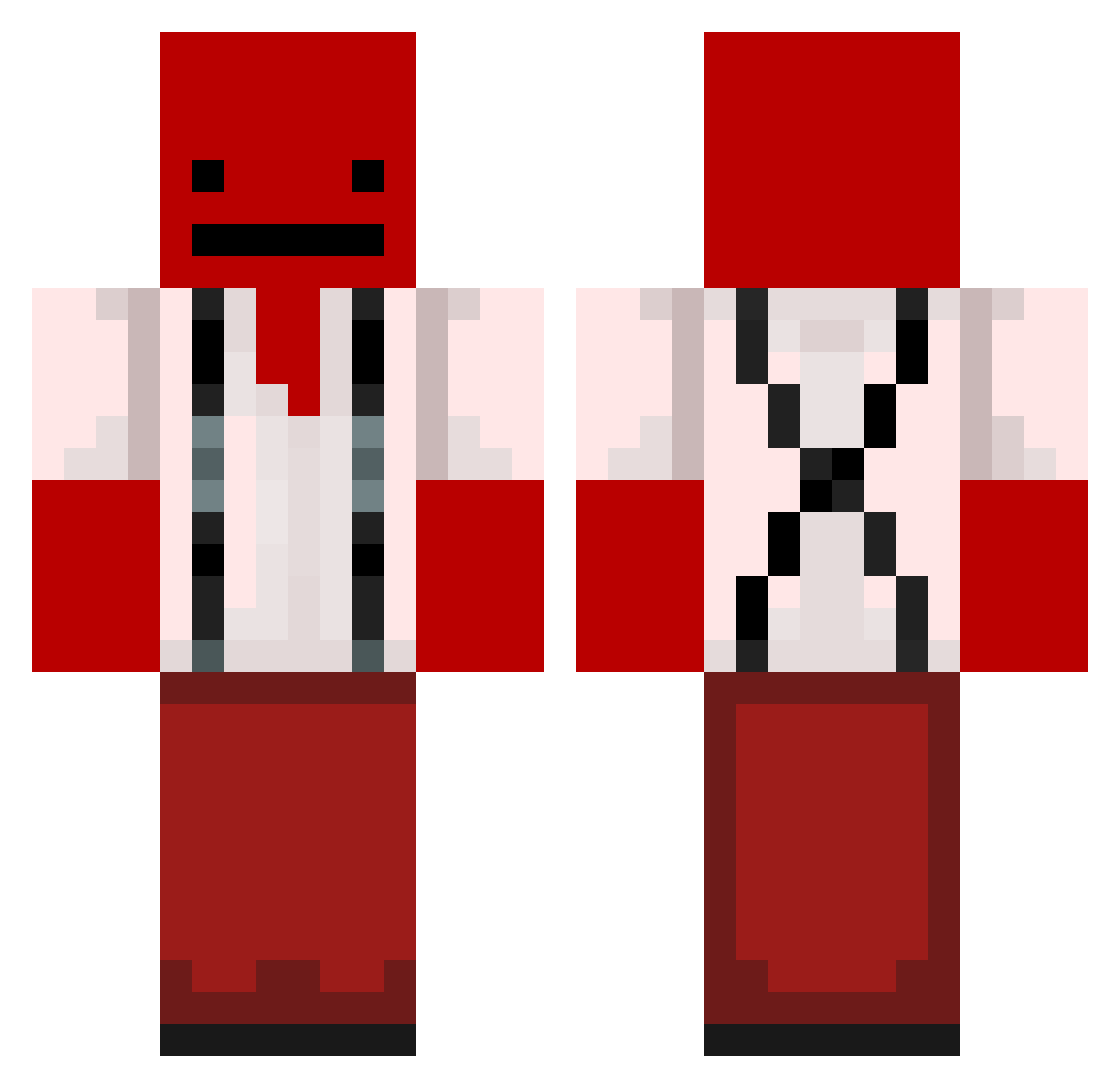 twivz_ Minecraft skin, front and back view