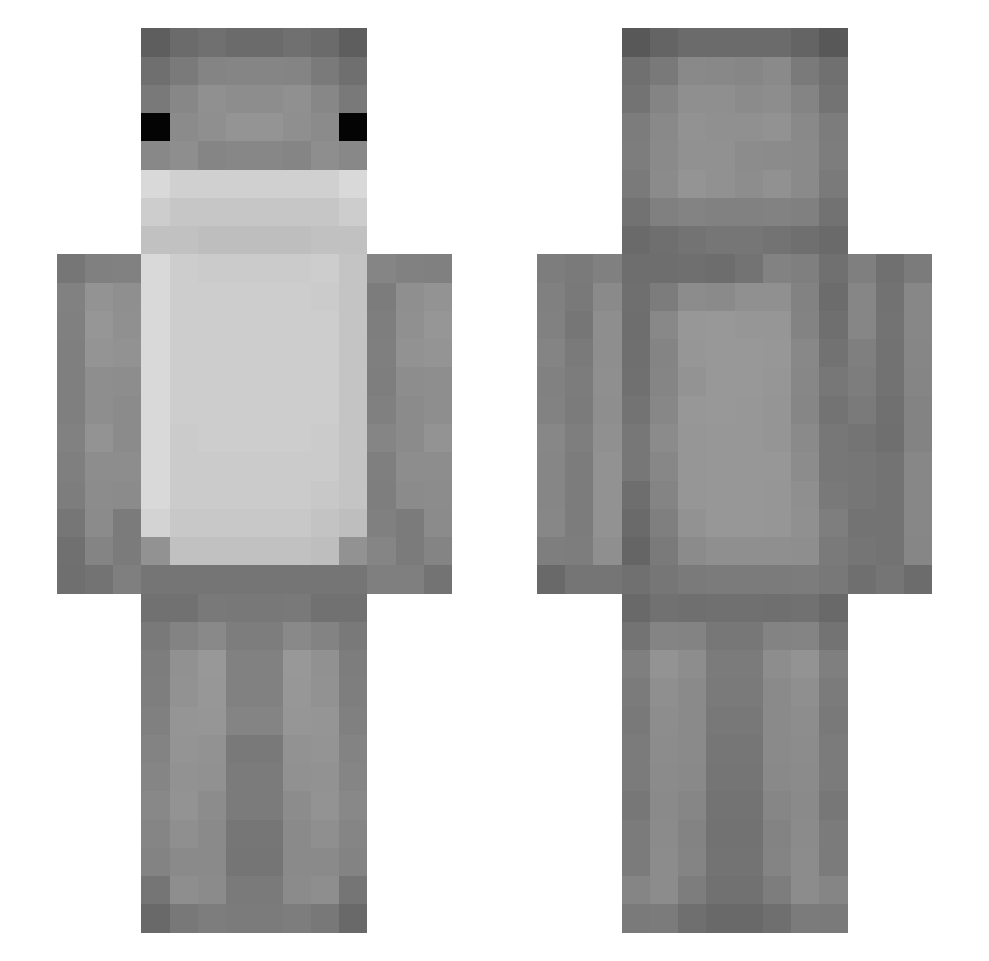zkaixo Minecraft skin, front and back view