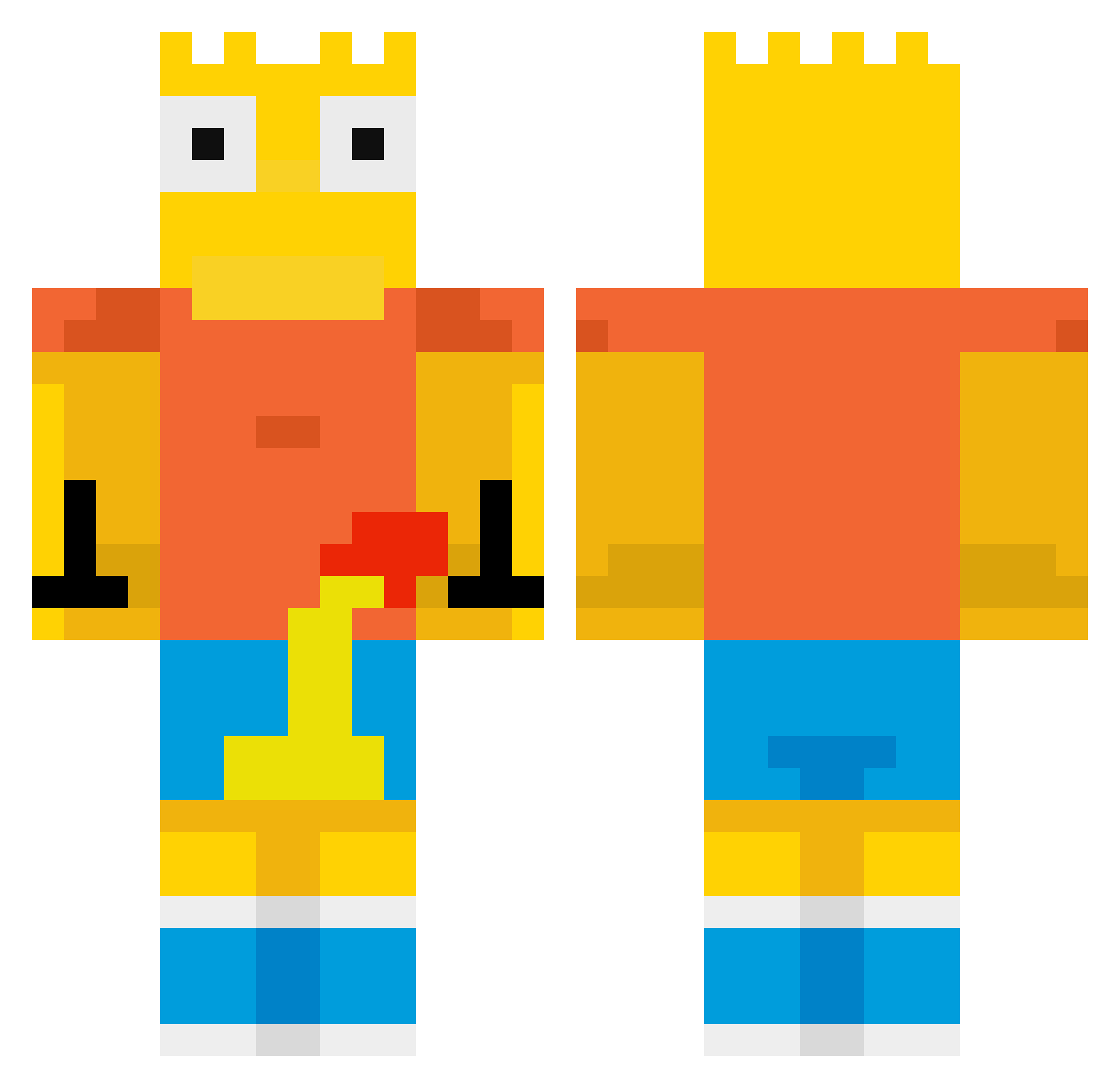 hazz_man43 Minecraft skin, front and back view