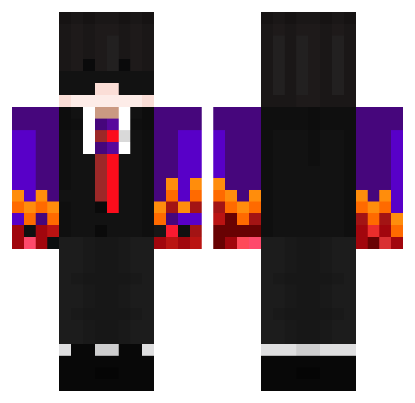 ProDudes Minecraft skin, front and back view