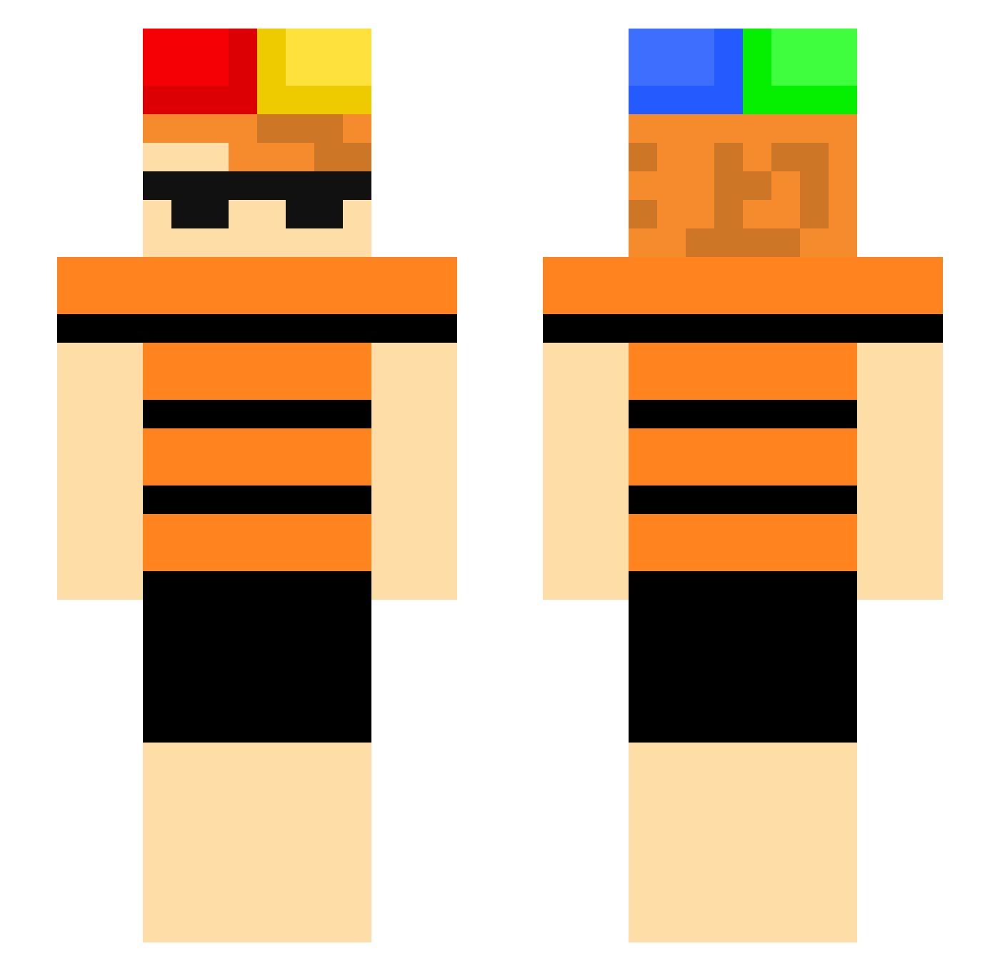 souzaswag Minecraft skin, front and back view