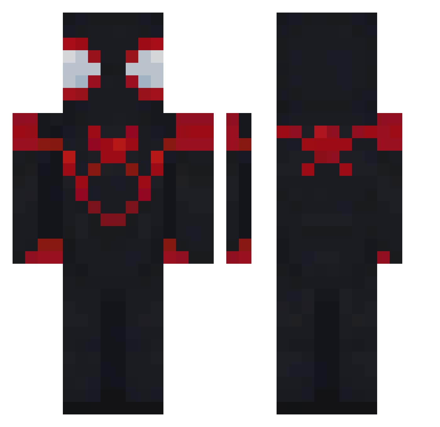bananamujz Minecraft skin, front and back view