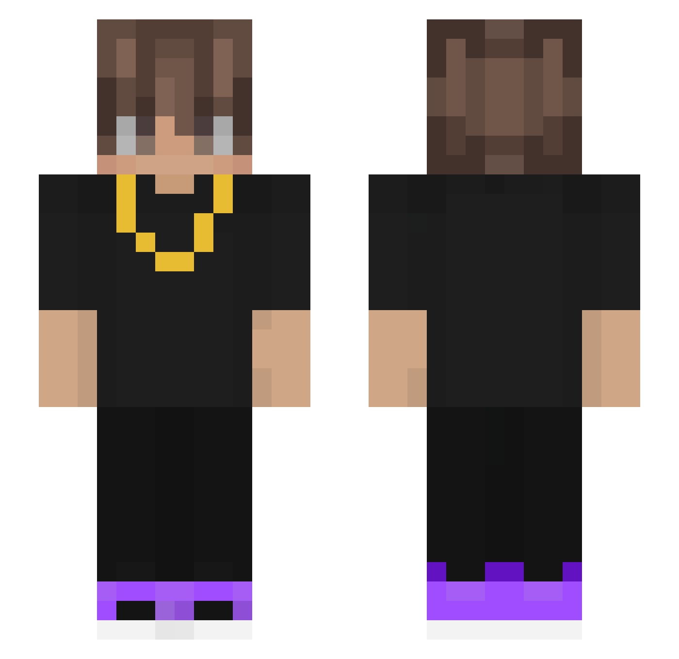 Syinaric Minecraft skin, front and back view