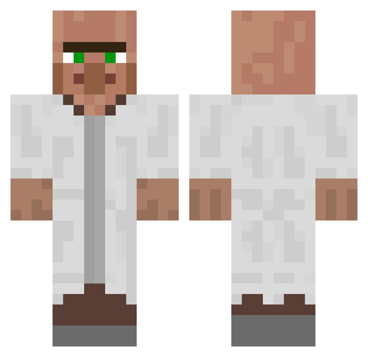 SaladSandwhich Minecraft skin, front and back view
