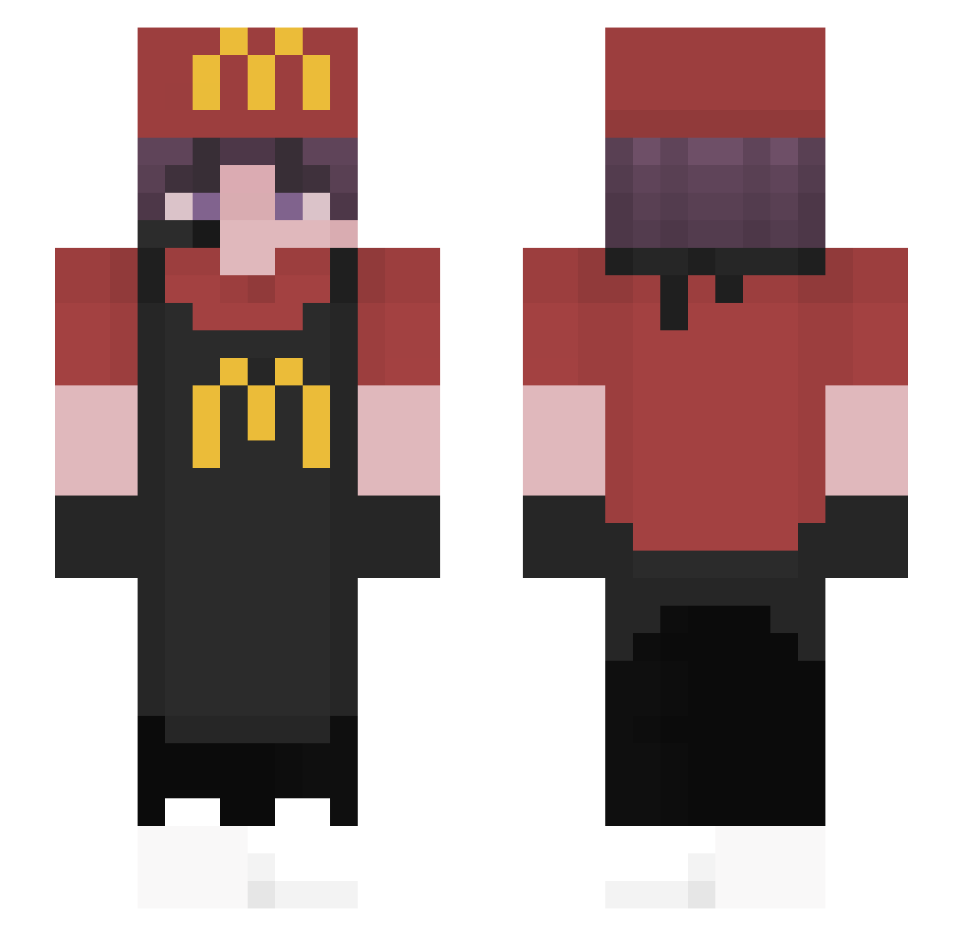 lonenOwo Minecraft skin, front and back view