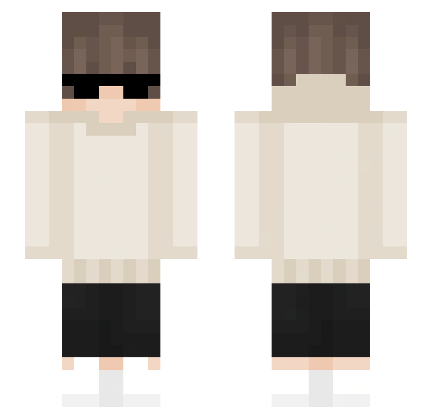 puma4558 Minecraft skin, front and back view