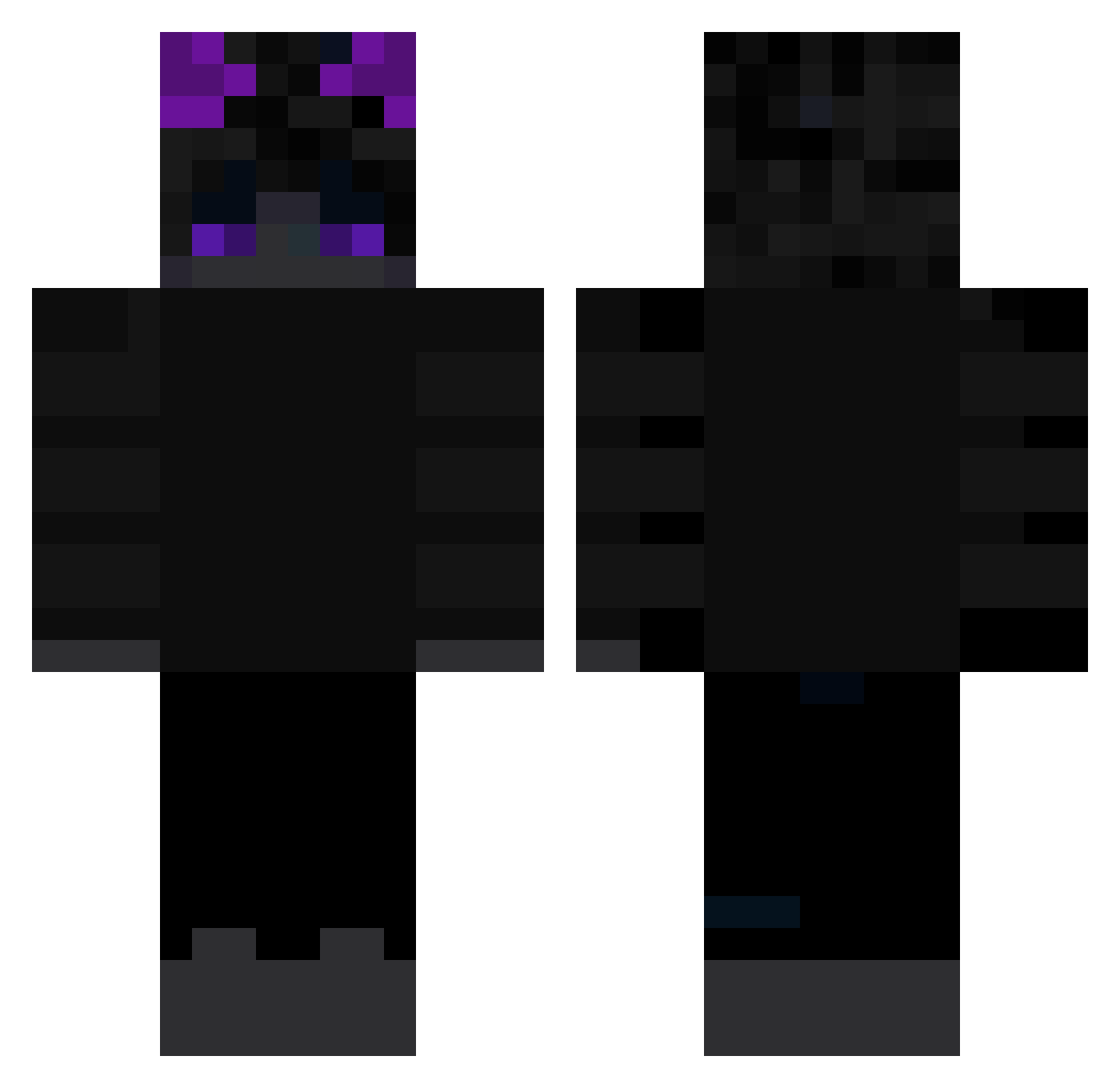 NGC_4889 Minecraft skin, front and back view