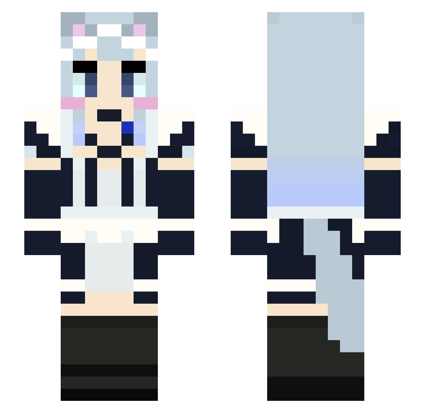 Lycus_Miyama Minecraft skin, front and back view