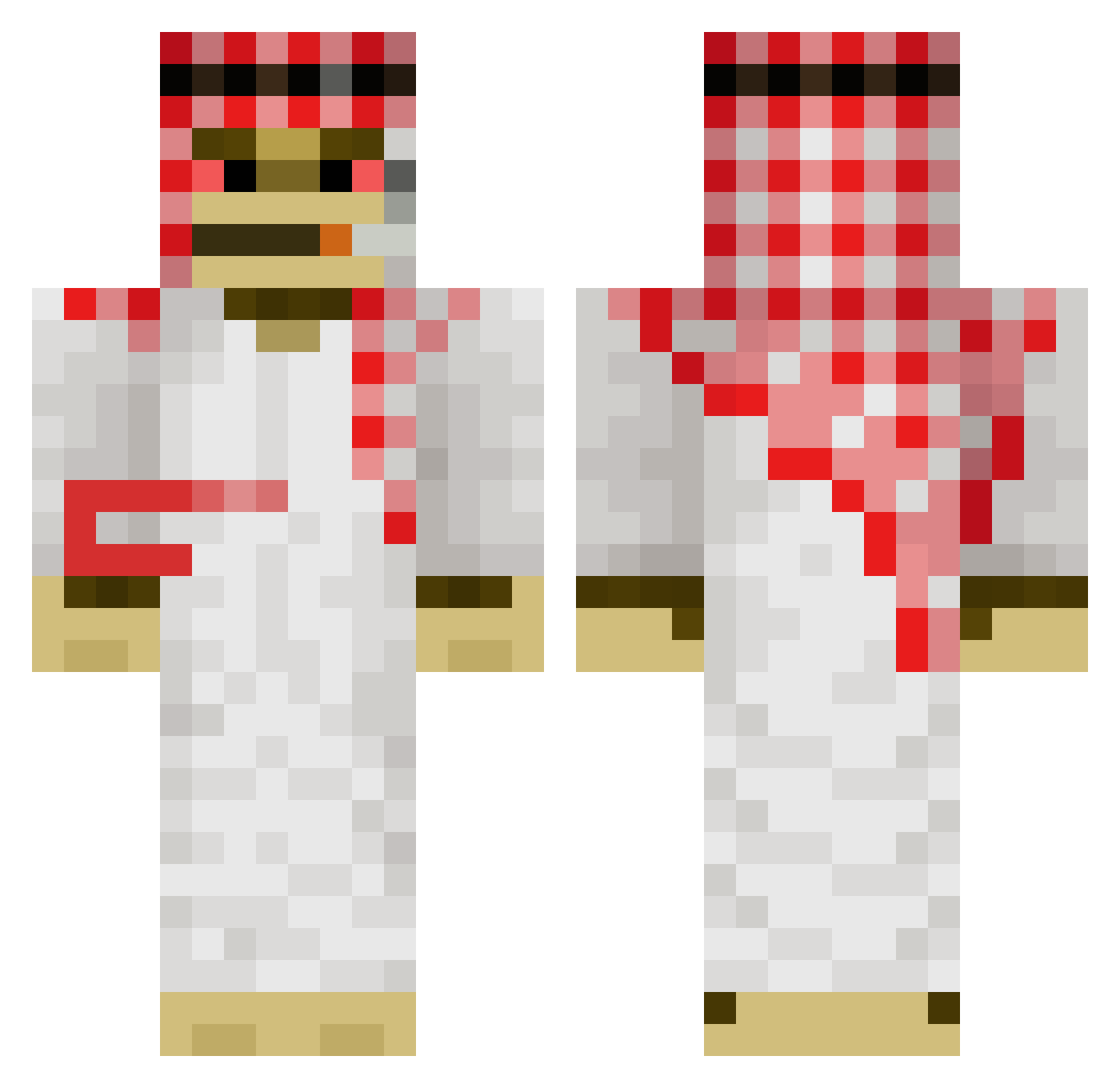 JMMc_Pg Minecraft skin, front and back view